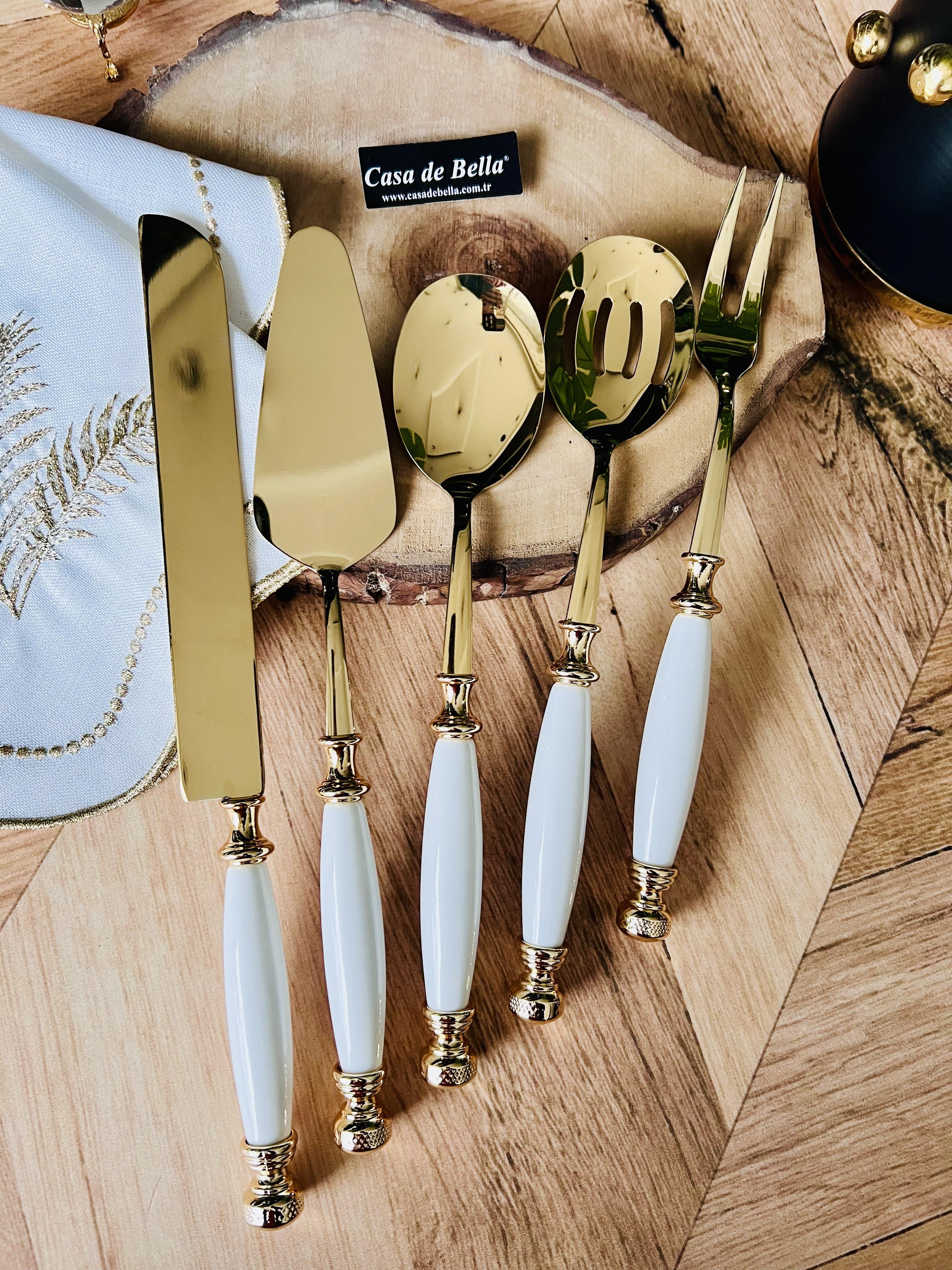 Gold 5 Parça Avangard Servis Seti