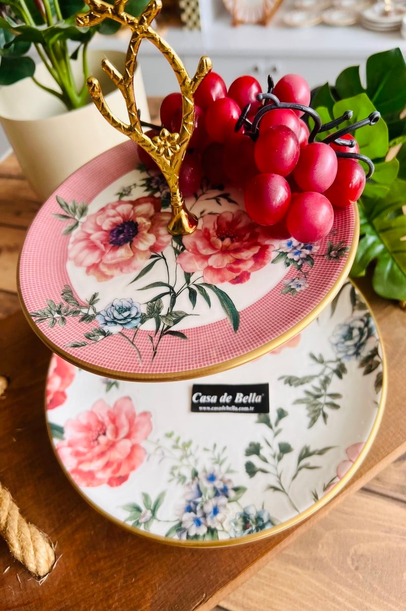 MAGNOLYA GOLD YALDIZLI 2 KATLI KURABİYELİK