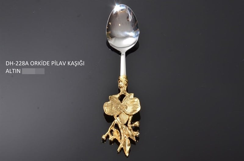 Orkide Desenli Pilav Kaşığı