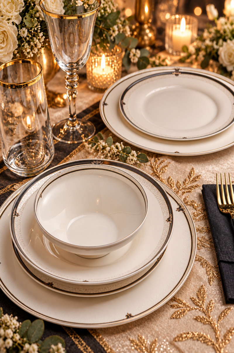 WELNES 24 PARÇA BONE CHINA YEMEK TAKIMI 
