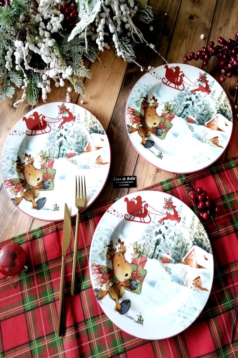 YILBAŞI 6 lı Pasta Tabağı 