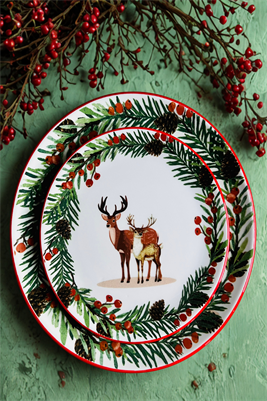 YILBAŞI GEYİK 6 KİŞİLİK PASTA TABAĞI