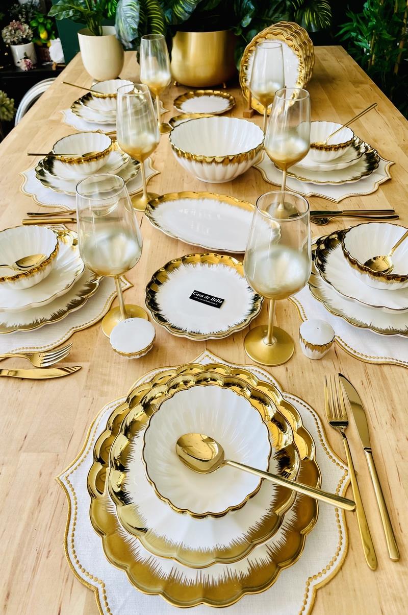  Mary Gold 29 Parça 6 Kişilik Porselen Yemek Takımı