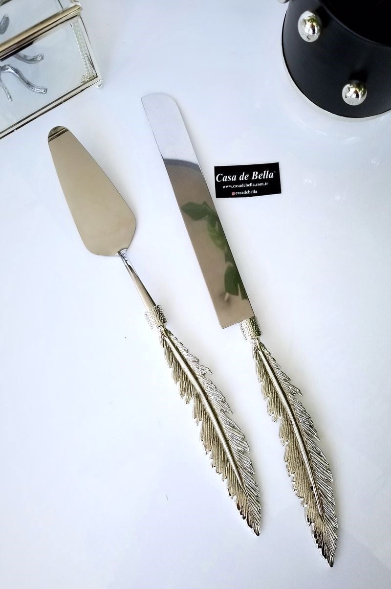 2 Parça Tüy Desenli Pasta Seti