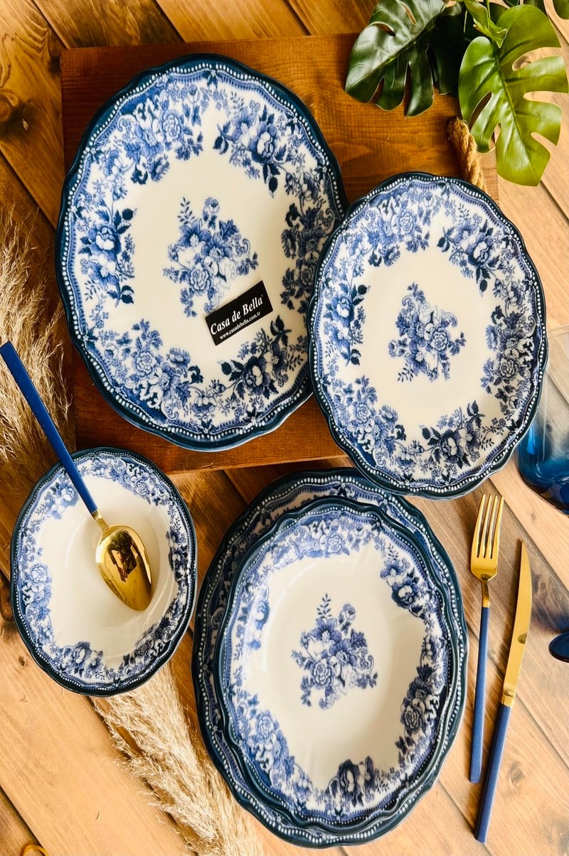 24 Parça 6 Kişilik Porselen Yemek Takımı