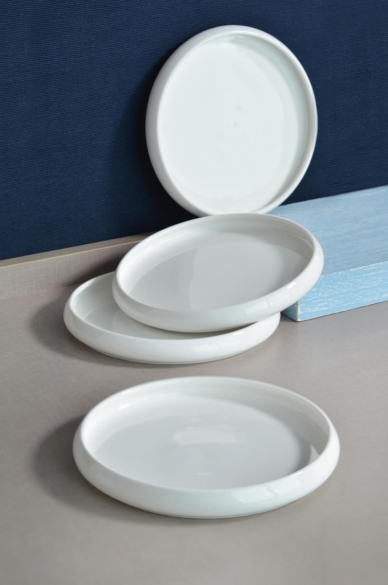 Bone Porselen 6 Kişilik 27cm Beyaz Porselen Kahvaltı/Servis Tabağı