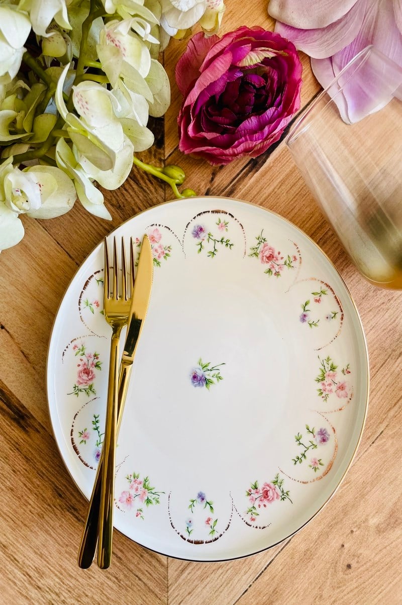 BONE PORSELEN 6 KİŞİLİK PASTA TABAĞI 21CM