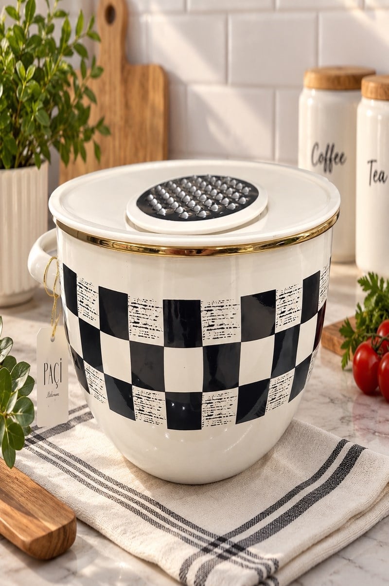 ELITE CLASS EMAYE 24 CM DAMA RENDELİ KARIŞTRMA KABI