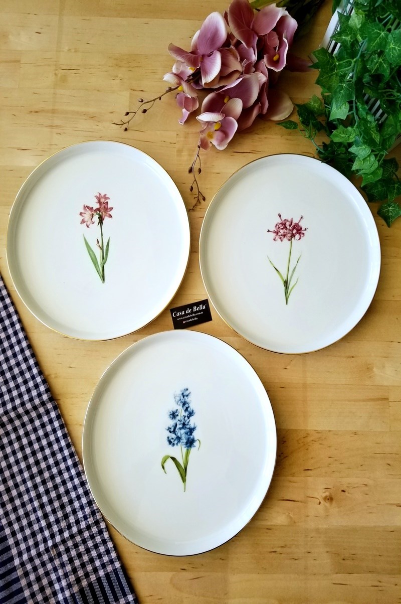 FLOARE Porselen 6 Kişilik Servis Tabağı