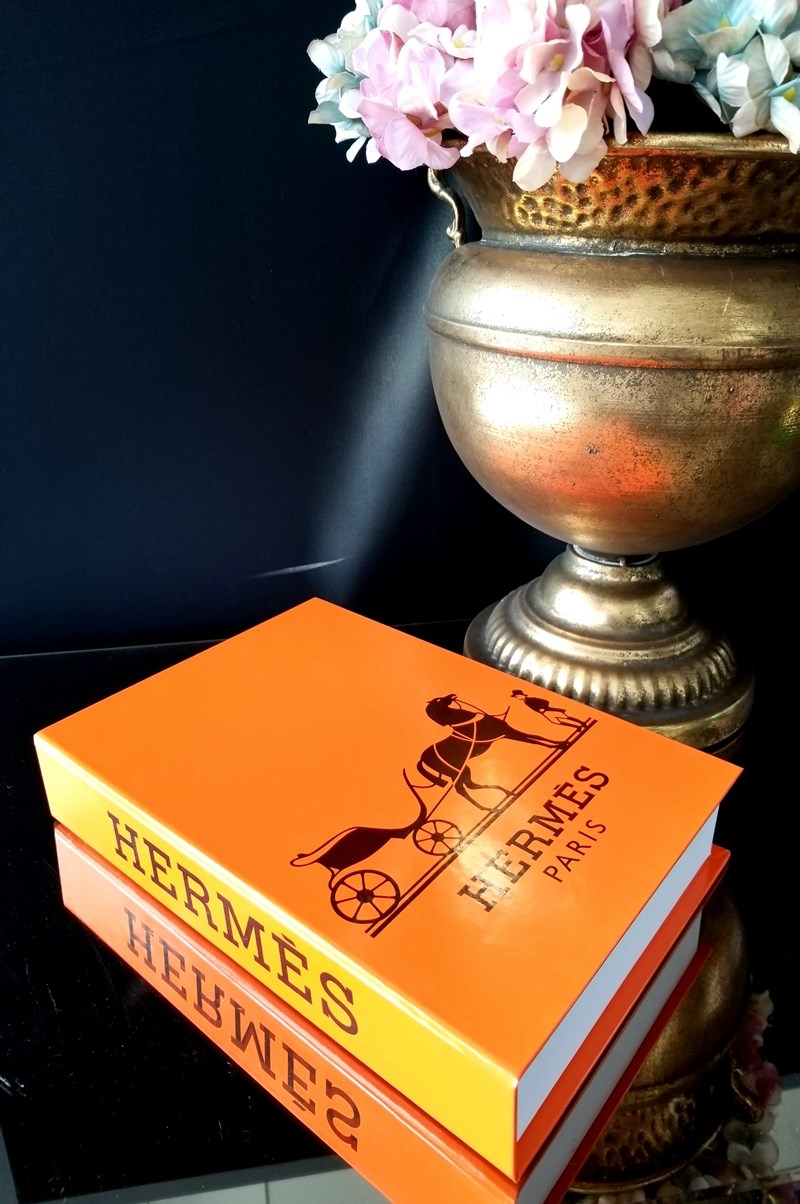 Hermes Dekoratif Kitap Kutu