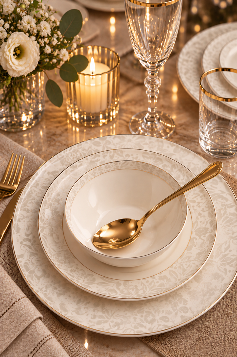 JULİ 24 PARÇA BONE CHINA YEMEK TAKIMI 