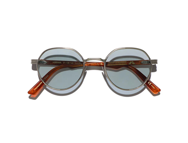 Lgr Meknes Silver Antiqued Havana Chiaro 02 Light Blue Photochromic Unisex Güneş Gözlüğü
