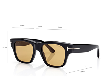 Tom Ford TF 1280 Caine-02 01E 53 Kadın Güneş Gözlüğü