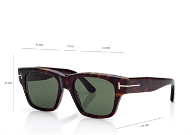Tom Ford TF 1280 Caine-02 52N 53 Kadın Güneş Gözlüğü