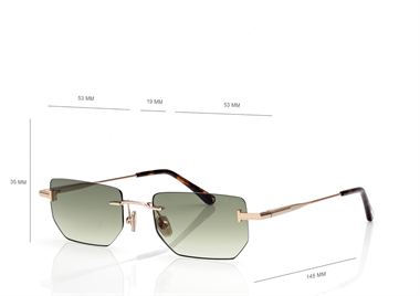 Tom Ford TF 1355 Ethan-02 28P 53 Unisex Güneş Gözlüğü