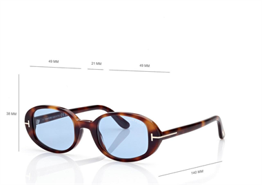 Tom Ford TF 1364 Iggy 53V 49 Women Sunglasses