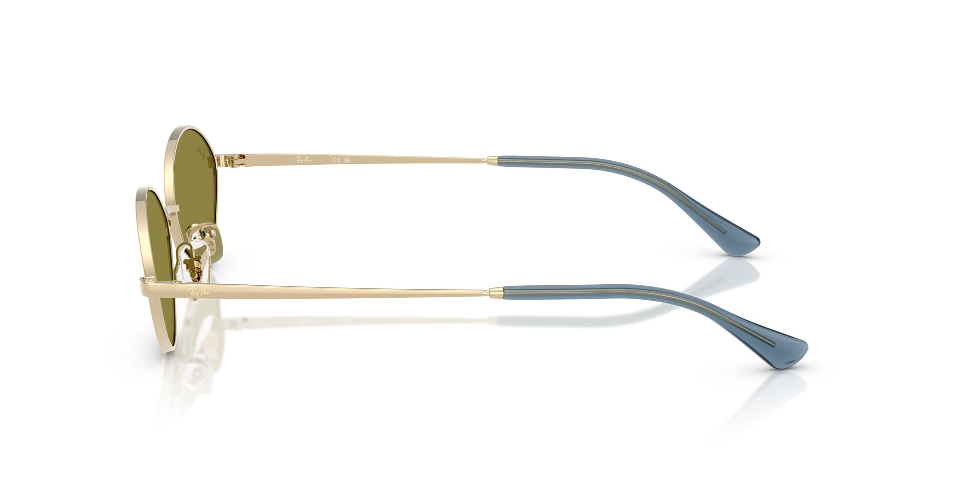 Ray-Ban RB 3757 Kai 9213/2 56 Gold Light Green Sunglasses | Emre Optik