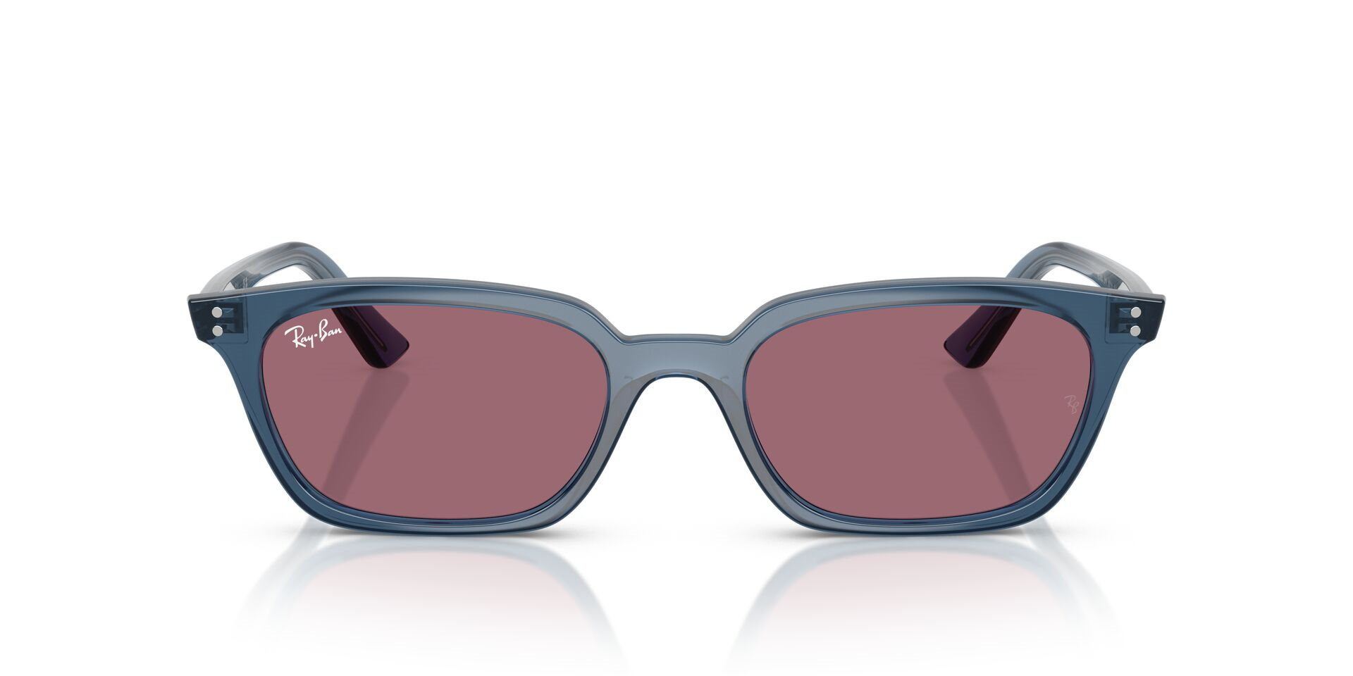 Ray-Ban Zaya 6812/1A gri çerçeve pembe cam gözlük