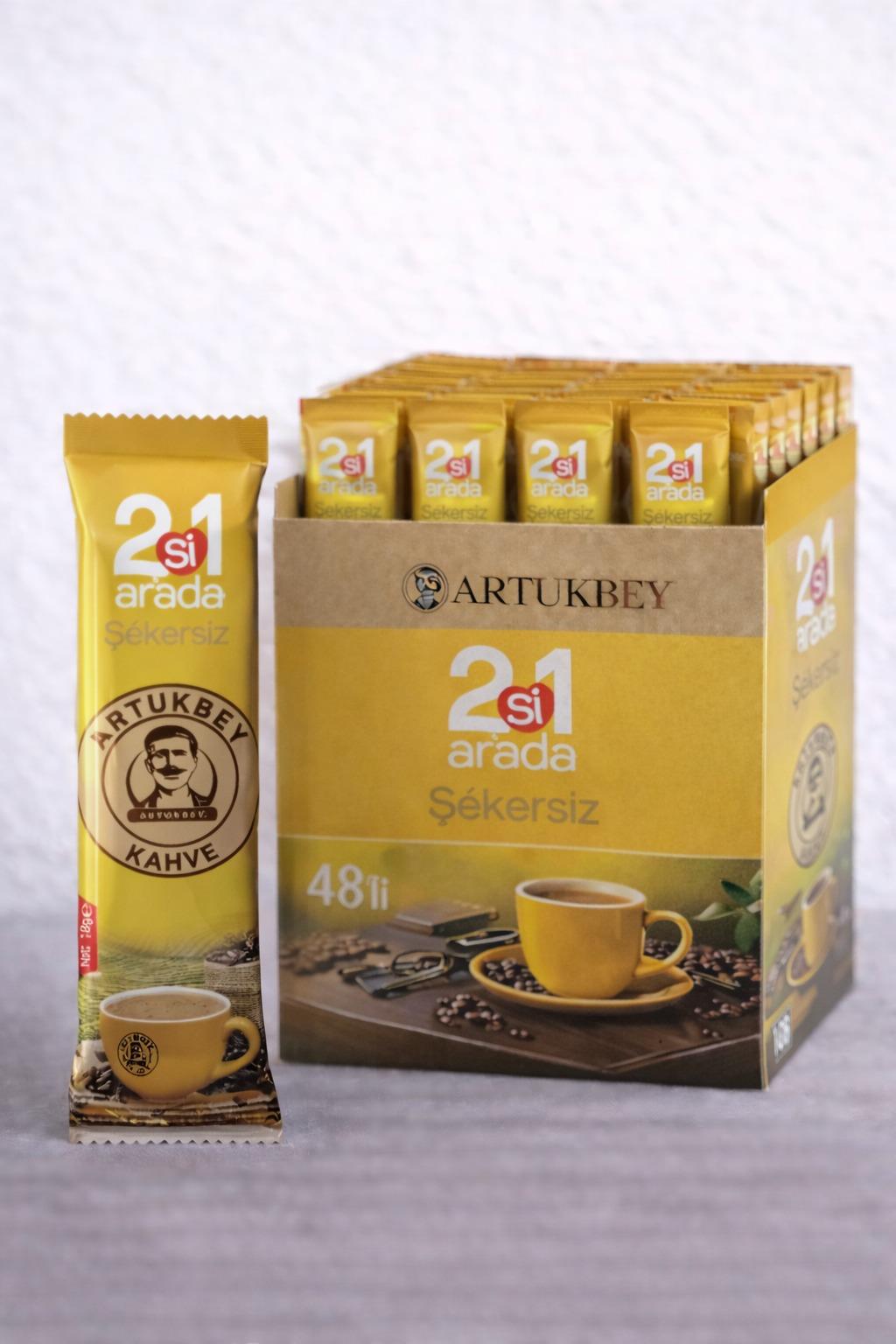 2'si 1 Arada Şekersiz ( 48 adet*12 gr )