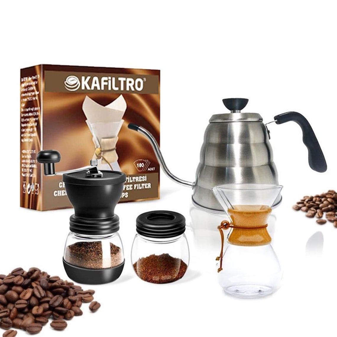 Artukbey Barista Chemex Set-1 (4'lü Set)-Barista Pour Over