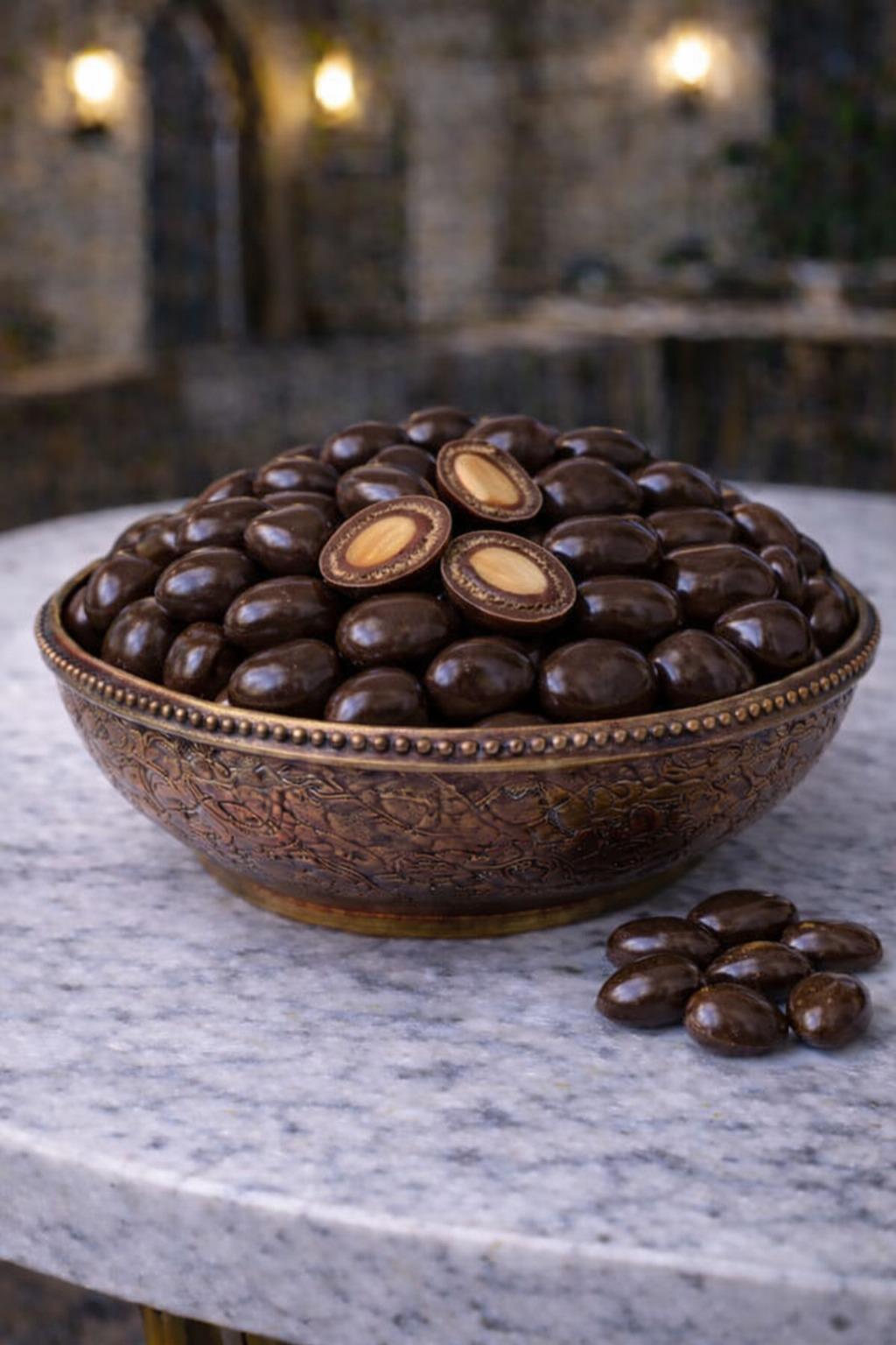 Çikolatalı Badem Draje 1 Kg