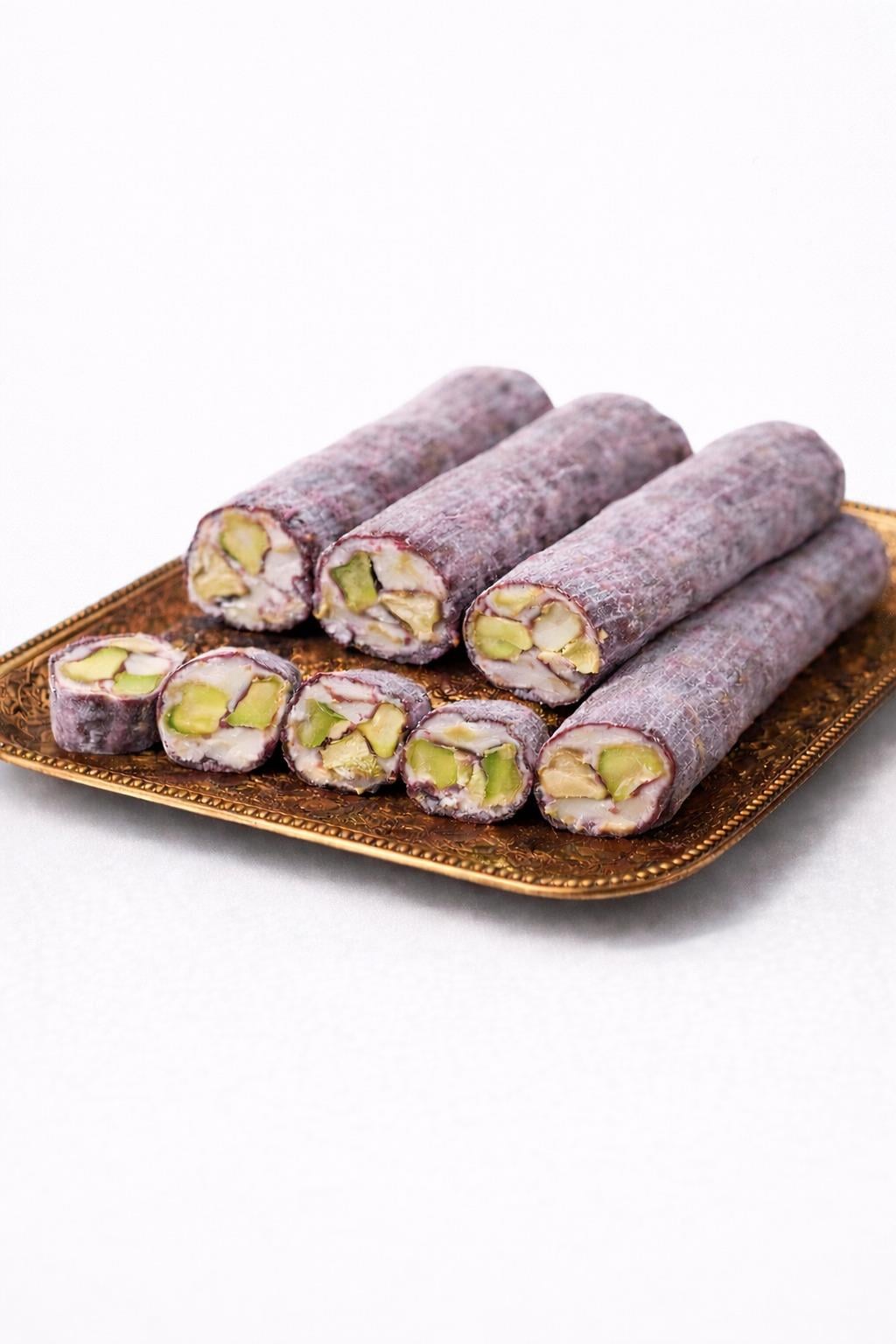 Parmak böğürtlenli Fıstıklı Lokum 250 Gr