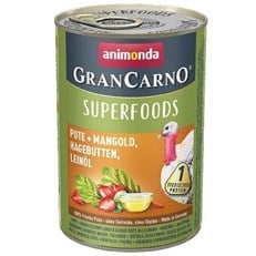 Animonda Gran Carno Superfoods Hindi Pazı Ve Kuşburnlu Yetişkin Köpek Konservesi