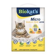 Biokats Micro Fresh Extra Bahar Kokulu Aktif Karbonlu Topaklanan Doğal Kedi Kumu