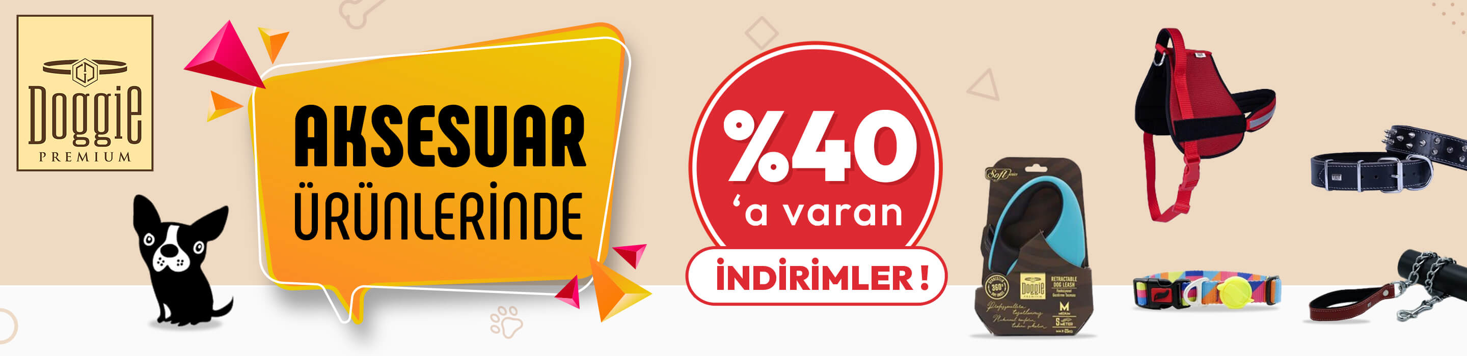 Doggie Aksesuar Ürünlerinde %40'a Varan İndirimler