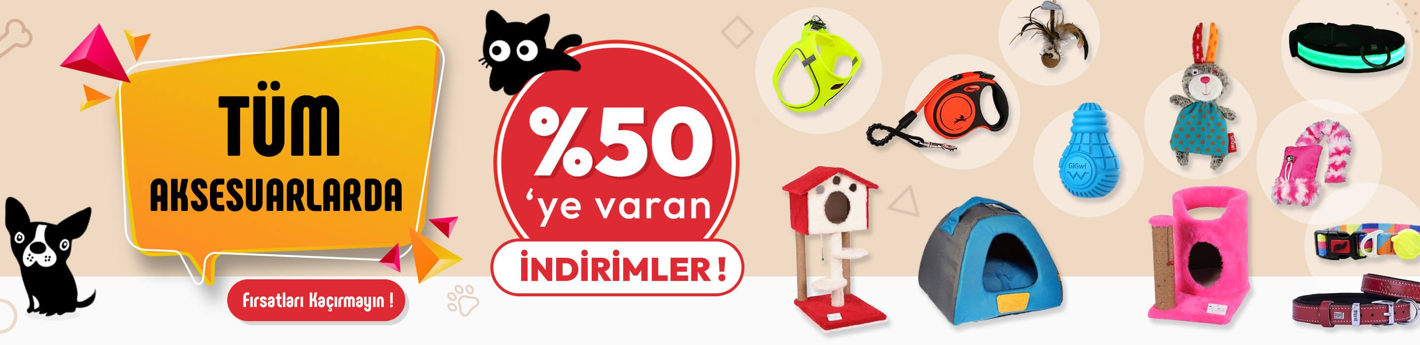 Tüm Aksesuarlarda %50'ye Varan İndirimler Sizleri Bekliyor!