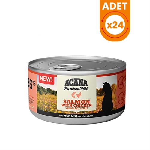 Acana Premium Pate Tavuklu ve Somonlu Yetişkin Konserve Kedi Maması