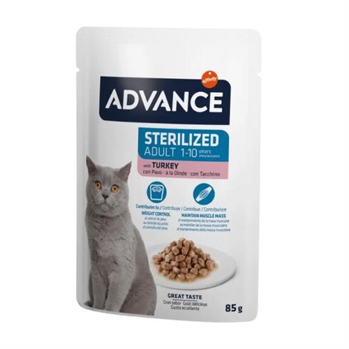 Advance Hindi Etli Pouch Kısırlaştırılmış Yetişkin Kedi Maması