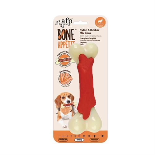 Afp Bone Appetit Pastırma Aromalı Kauçuk Naylon Kemik Köpek Oyuncağı