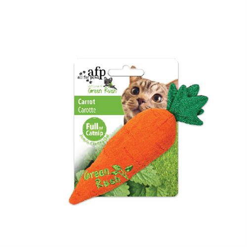 Afp Green Rush Kedi Otlu Havuç Peluş Kedi Oyuncağı