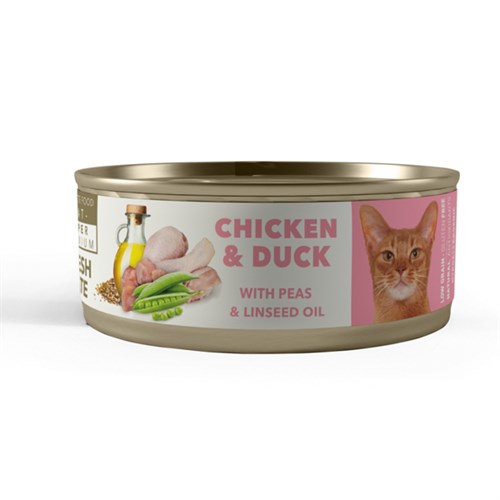 Amity Süper Premium Tavuk Ve Ördekli Yetişkin Konserve Kedi Maması