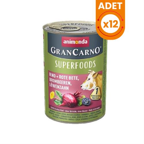 Animonda Gran Carno Superfoods Sığır Etli Yetişkin Köpek Konservesi
