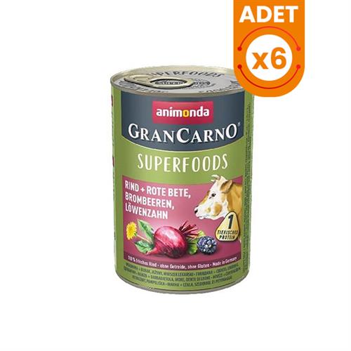 Animonda Gran Carno Superfoods Sığır Etli Yetişkin Köpek Konservesi