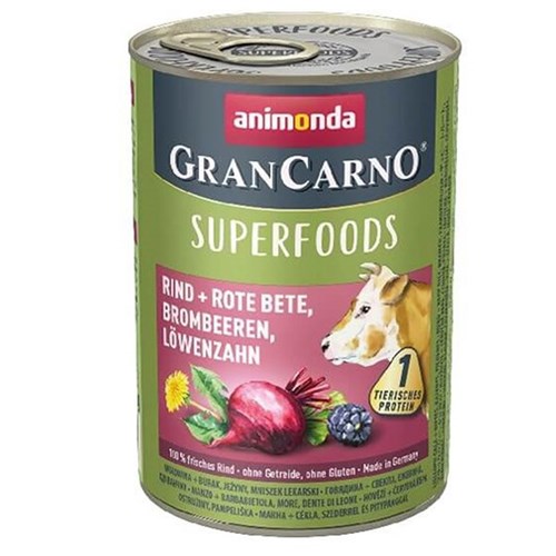 Animonda Gran Carno Superfoods Sığır Etli Yetişkin Köpek Konservesi