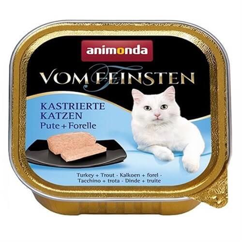 Animonda Vom Feinsten Hindi ve Alabalıklı Kısırlastırılmış Konserve Kedi Maması