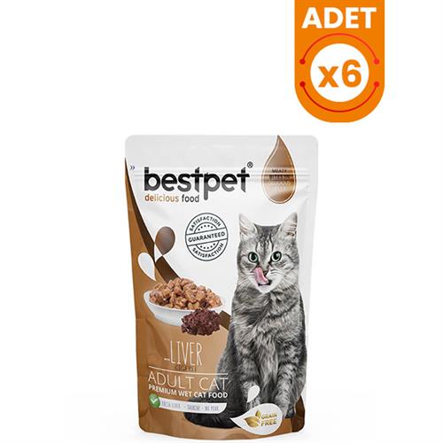 BestPet Adult Jelly Pouch Ciğerli Yaş Kedi Maması