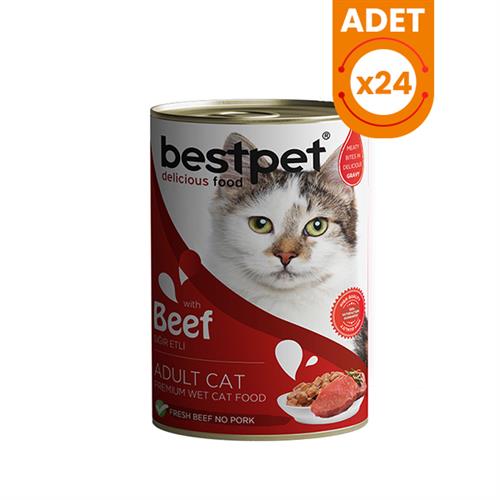 Bestpet Biftekli Gravy Yetişkin Konserve Kedi Maması