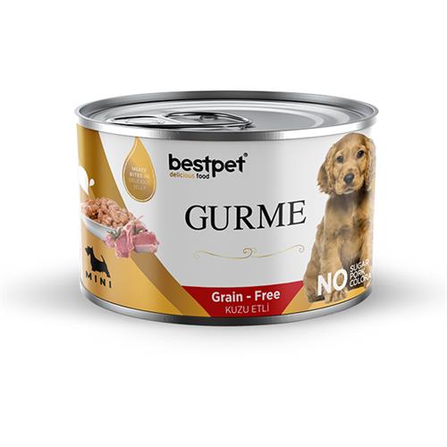 Bestpet Gurme Junior Puppy Mini Irk Kuzulu Parça Etli Jelly Yavru Köpek Konservesi
