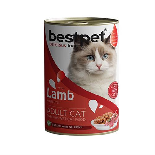 Bestpet Kuzulu Jöleli Yetişkin Konserve Kedi Maması