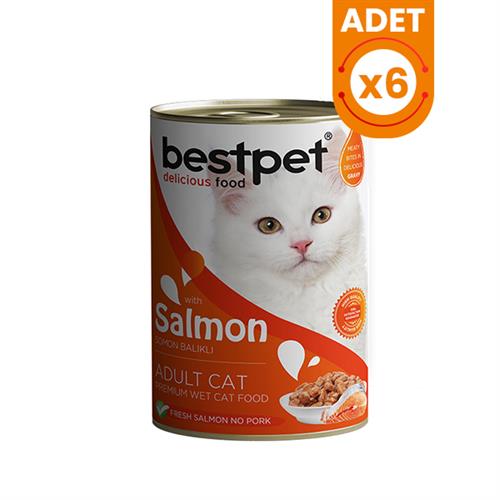 Bestpet Somonlu Jöleli Yetişkin Konserve Kedi Maması