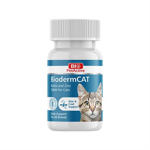 Bio Pet Active Bioderm Tüy Dökülme Önleyici Biotin ve Çinko Kedi Tableti