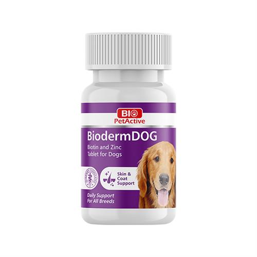 Bio Pet Active Bioderm Tüy Dökülme Önleyici Biotin ve Çinko Köpek Tableti