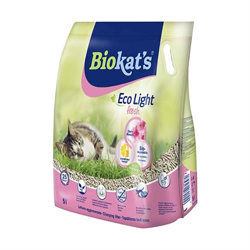 Biokats Eco Light Fresh Cherry Blossom Kiraz Çiceği Kokulu Pelet Kedi Kumu