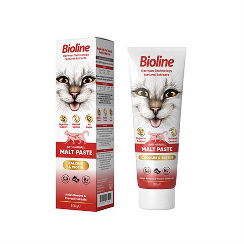 Bioline Anti-Hairball Malt Paste Cat Kediler için Tüy Yumağı Önleyici Malt Macun
