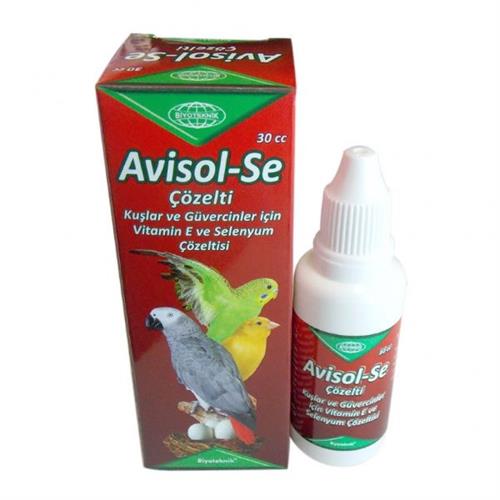 Biyoteknik Avisol-Se Kuşlar ve Güvercinler için Üreme Arttırıcı Vitamin E ve Selenyum Çözeltisi