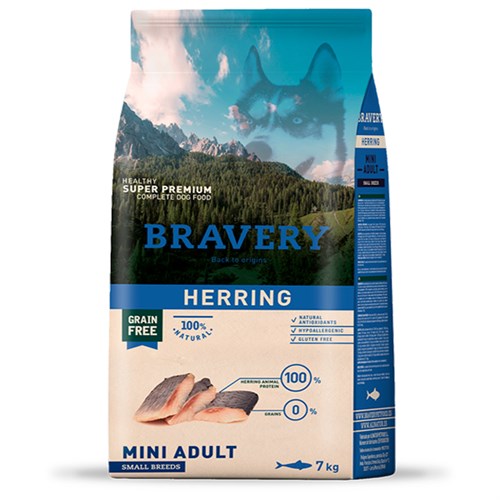 Bravery Adult Herring Ringa Balıklı Küçük Irk Yetişkin Köpek Maması